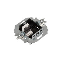Телефонная розетка Simon RJ11, винтовой зажим, графит 1591480-038