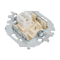 Компьютерная розетка Simon RJ45 кат.5e AMP, слоновая кость 1591551-031