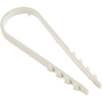 Дюбель-хомут для круглого кабеля 19-25 мм белый Б0045089