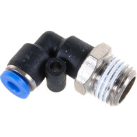 Фитинг угловой для пластиковых трубок (4 мм; 1/4М) ROCKFORCE RF-SPL04-02(2243)