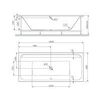 Акриловая ванна AM.PM Inspire 2.0 180х80 A0 W52A-180-080W-A