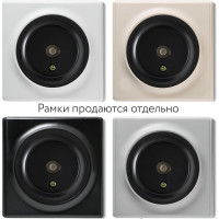 Розетка телевизионная OneKeyElectro, цвет чёрный 1E21101303 2172819