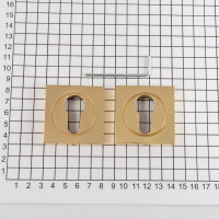 Розетка DOORLOCK DL M03/S PZ OLV-15 полированная латунь, квадратная розетка 73575