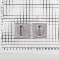 Розетка DOORLOCK DL M03/S PZ OC/SCB полиров./матированный хром, квадратная розетка 73577