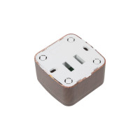 1-местная розетка Phone EKF ОП Минск, тёмное дерево EGT01-034-40