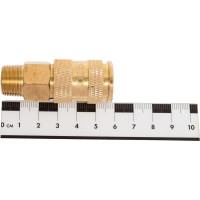 Быстроразъем пневматический с клапаном наружная резьба 3/8 в держателе ROCKFORCE RF-BSE1-3SM(1753)