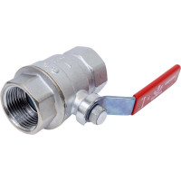 Шаровой кран GEKON хром, с вн./вн. резьбой 1", ручка-рычаг GK 550 1