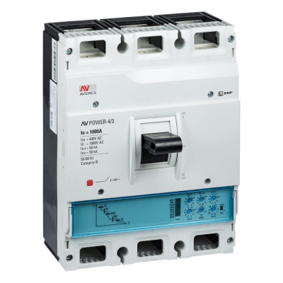 Автоматический выключатель EKF AV POWER-4/3 mccb-43-1000-2.2-av