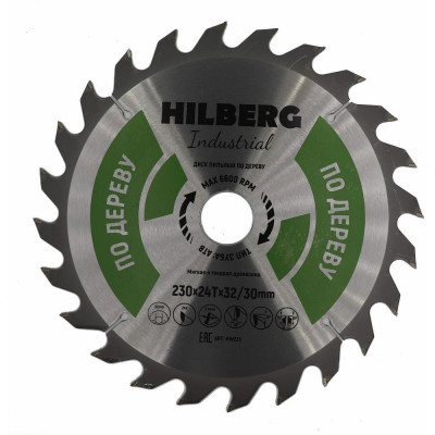 Пильный диск по дереву Hilberg Industrial HW233