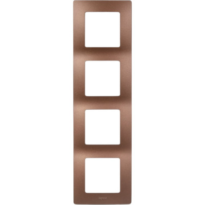Legrand Рамка 4 поста Legrand Etika какао 672574