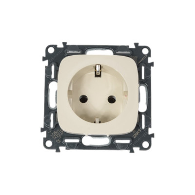 Legrand Valena ALLURE.Силовая розетка 2К+З 16А 250В.Винтовые зажимы.Слоновая кость 753825