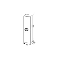 IDDIS Пенал подвесной, 40 см, Brick, белый, BRI40W0i97