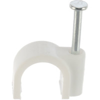 Круглая скоба ЭРА 10 мм пластиковая Б0038895