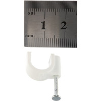 Круглая скоба ЭРА 10 мм пластиковая Б0038895