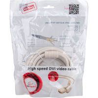 Кабель DVI-D Cablexpert, dual link, 3.0м, экранированный, 2 ферритовых кольца, пакет, CC-DVI2-10