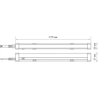 Светодиодный светильник Jazzway для подсветки мясных продуктов PLED T5i 1200 Food Meat 14Вт G13 IP40 5019997