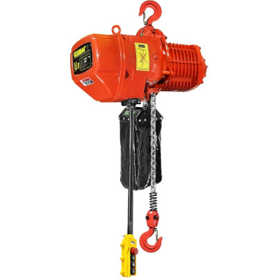 Цепная стационарная электрическая таль OCALIFT 005-01s г/п 0,5Т, высота 3м, 380в, на крюке OCA00501SN3m