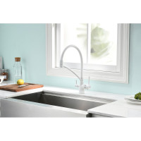 Смеситель для кухни Paulmark SIEGEN, белый матовый,  Si213111-WH