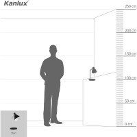 Настольная лампа KANLUX ZARA HR-40-B 7561