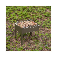 Походный сборный мангал с шампурамиСОКОЛ в пленке 62-0005