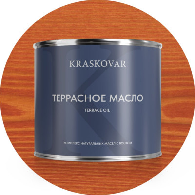 Масло террасное Kraskovar Махагон 2,2л 1138