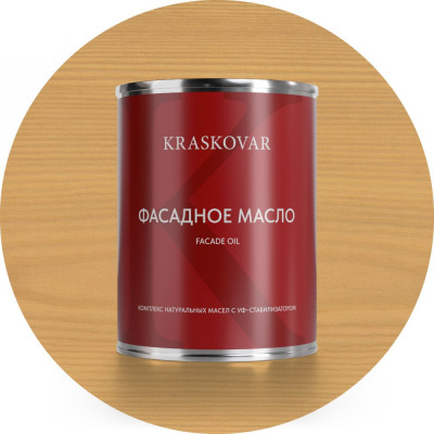 Масло фасадное Kraskovar Ваниль 0,75л 1234