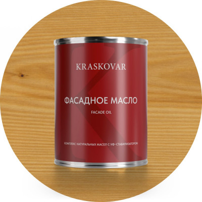 Масло фасадное Kraskovar Бесцветный 0,75л 1229