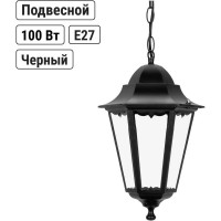 Светильник уличный шестигранник TDM ELECTRIC, 100Вт, подвес, черный SQ0330-0010