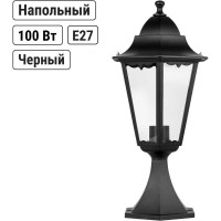 Светильник уличный шестигранник TDM ELECTRIC, 100Вт, стойка, черный SQ0330-0009