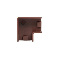 Поворот EKF Plast PROxima 90 градусов, 16х16, 4 шт, под темное дерево abd-16-16x4