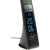 Настольный светильник Uniel c часами 5W TLD-542 Black/LED/300Lm/5000K/Dimmer UL-00001816
