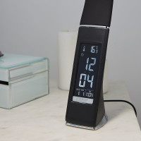 Настольный светильник Uniel c часами 5W TLD-542 Black/LED/300Lm/5000K/Dimmer UL-00001816