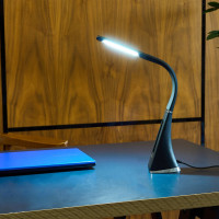 Настольный светильник Uniel c часами 5W TLD-542 Black/LED/300Lm/5000K/Dimmer UL-00001816