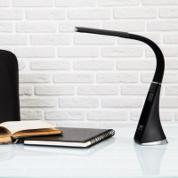 Настольный светильник Uniel c часами 5W TLD-542 Black/LED/300Lm/5000K/Dimmer UL-00001816