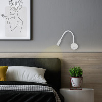 Светильник Uniel, ULT-F21-3W/4000K, IP20, WHITE, светодиодный, настенный, гибкий, UL-00004175