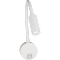 Светильник Uniel, ULT-F21-3W/4000K, IP20, WHITE, светодиодный, настенный, гибкий, UL-00004175