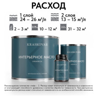 Масло интерьерное Kraskovar Орех 0,75л 1098