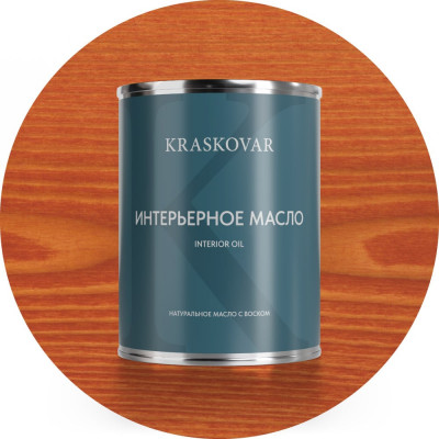Масло интерьерное Kraskovar Махагон 0,75л 1096