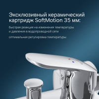 Смеситель для ванны/душа AM.PM Like душевой набор, хром F8015000