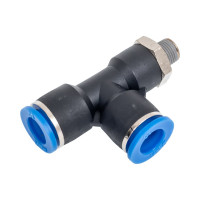 Тройник цанговый T-образный с наружной резьбой (1/8M; 10 мм) SHPI PST 10-R01