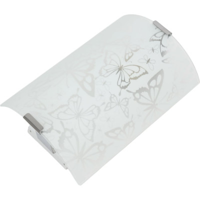 Светильник Элетех Бабочки НББ 21-60 М21 ИУ 150x220 мм матовый белый/клипсы штамп металлик 1005205678