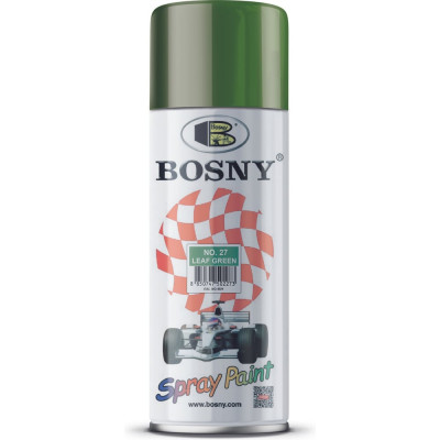 Универсальная краска акриловая Bosny зеленый лист RAL6018 27