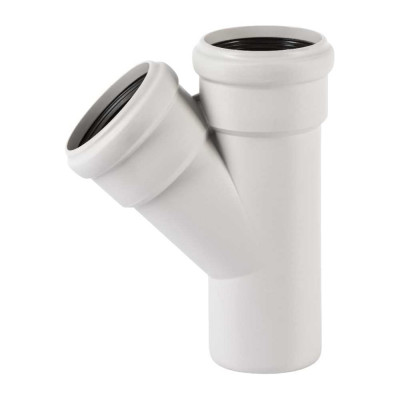 Тройник бесшумной канализации Ostendorf Skolan Safe 78х78 мм. 45 градусов, SKEA 333200