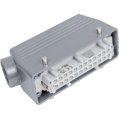 Розетка Emas боковой ввод, 24 полюса, 16А, 400В. EBM24PU10
