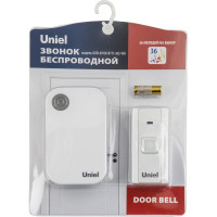 Электронный звонок Uniel UDB-091W-R1T1-36S-WH 220В, 36 мелодий, Белый UL-00006436