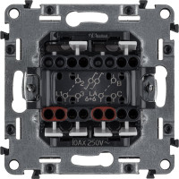 Переключатель Legrand Valena Allure 2-клавишный 10 А 250 В с лицевой панелью Leg 752908