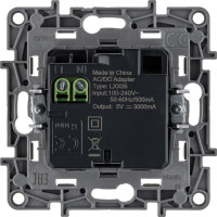 Зарядное устройство Legrand Etika с двумя USB-разъемами тип C-тип C 240 В/5 В 300 м А белое 672235