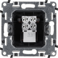 Телефонная розетка Legrand Valena ALLURE  RJ11 одиночная.С лицевой панелью.Белая 753738