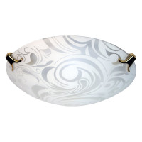 Светильник Элетех Иней Maxel 300 НПБ 01-2х60-139 М16 ИУ матовый белый/клипсы золото 1005204963