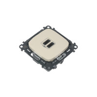 Зарядное устройство Legrand Valena Allure с 2 USB-разъемами тип C-тип C 240 В/5 В 3000 мА слоновая кость 755346